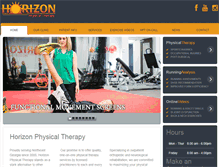 Tablet Screenshot of horizonphysicaltherapy.com